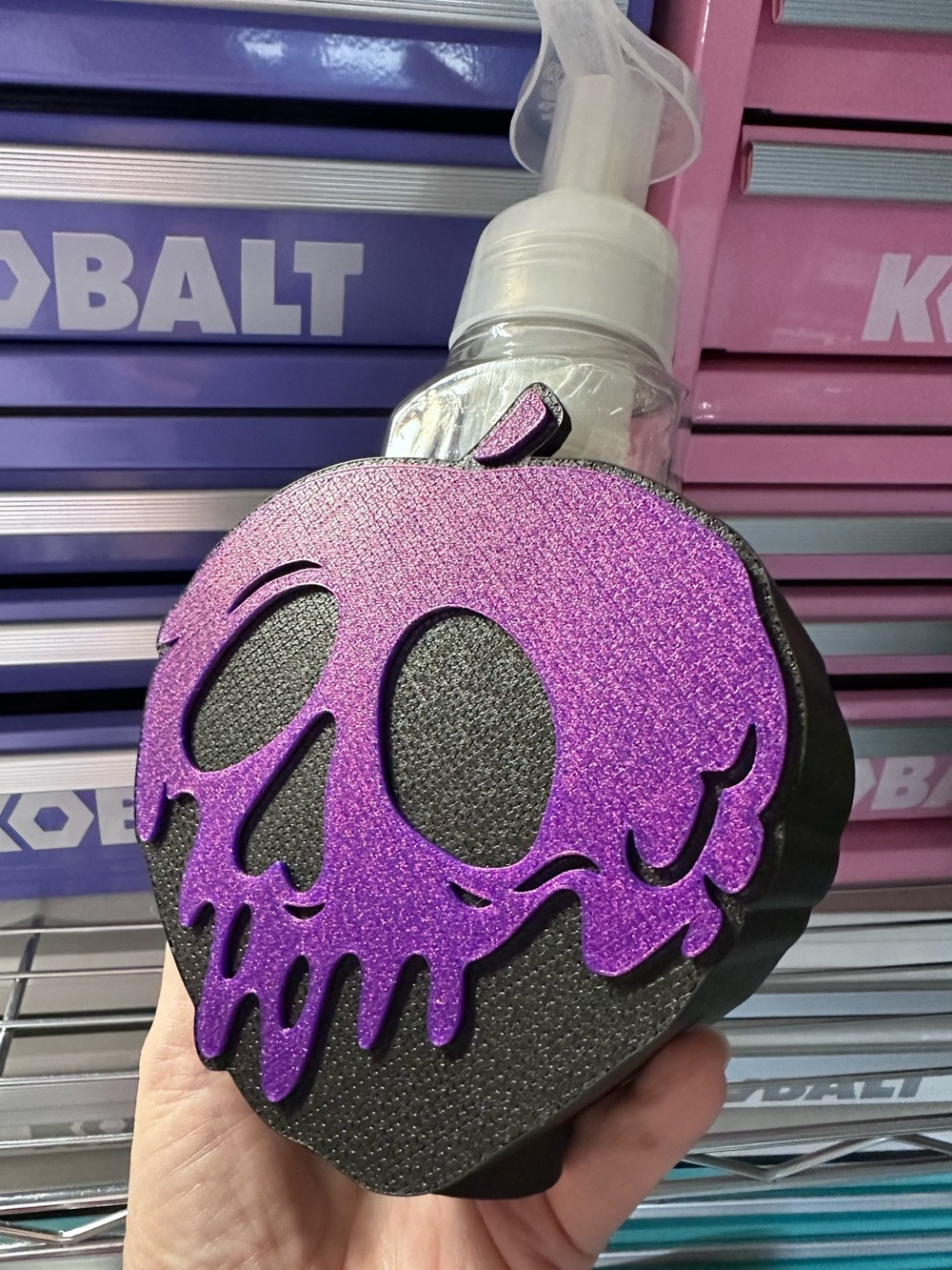 Disney Poison Apple Skull Foaming Soap Holder for Bath & Body Works Bottles - Picture 9 of 9